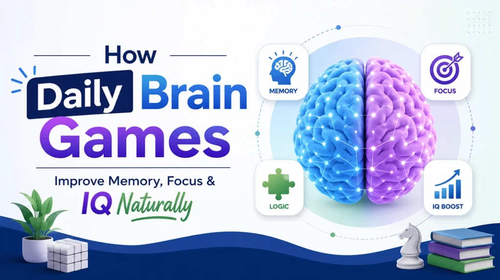 How Daily Brain Games Improve Memory, Focus & IQ Naturally