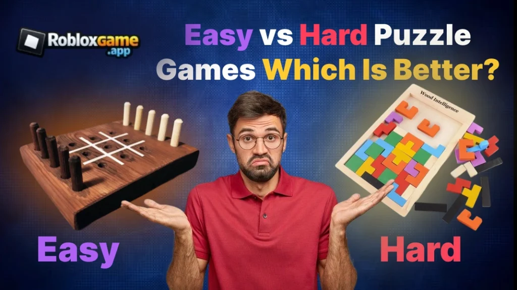 Easy vs Hard Puzzle Games