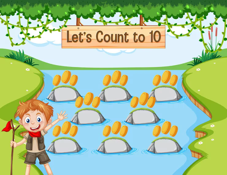 Game background template with stars and locks