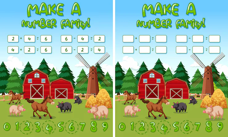 Make a number family farm
