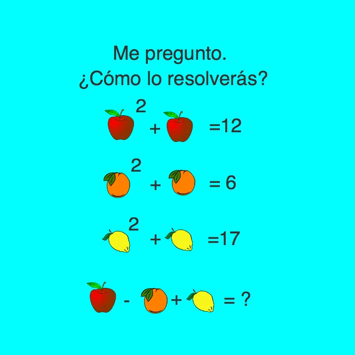 Ecuación 9 - Kids Riddle Logic Puzzle