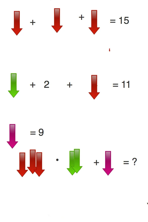 cool arrow - Kids Riddle Logic Puzzle