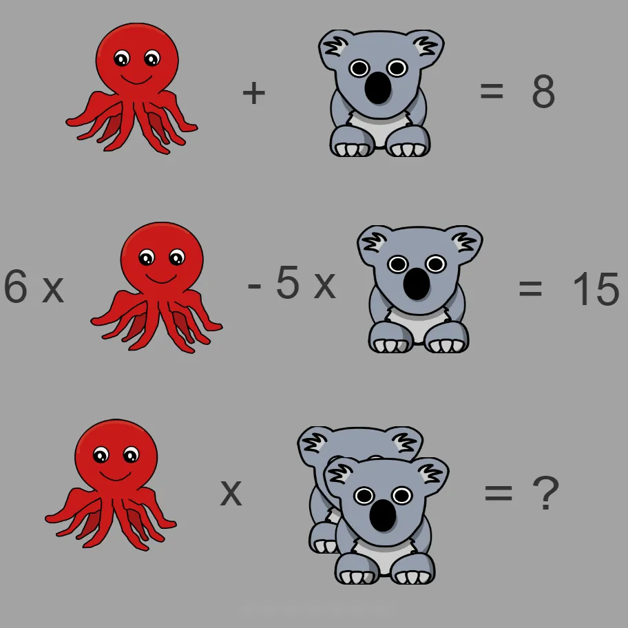 Octopus & Koala - Kids Riddle Logic Puzzle