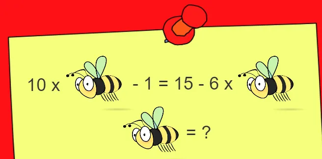 Bee kids puzzle - Kids Riddle Logic Puzzle