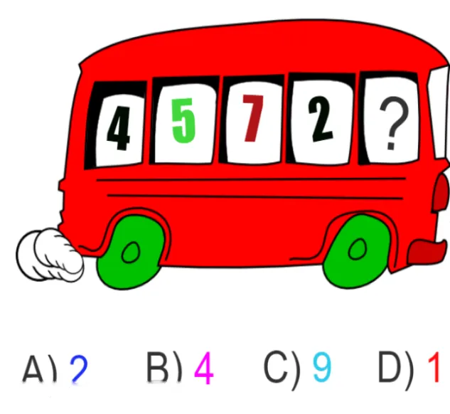 Bus puzzle - Kids Riddle Logic Puzzle