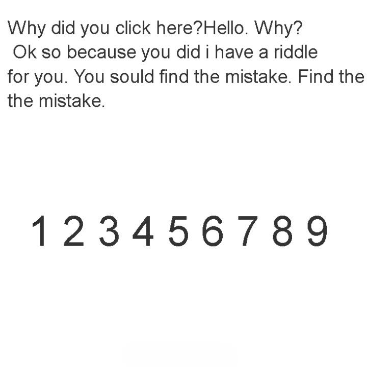 Find the mistake.