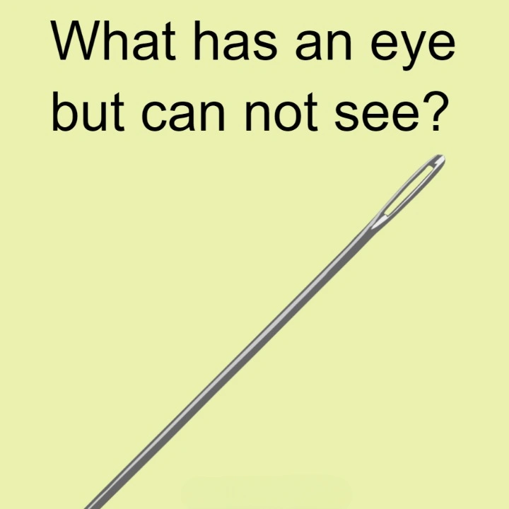 what has an eye but cannot see?