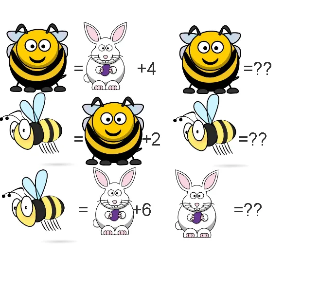 Wasp,bee and rabbit.