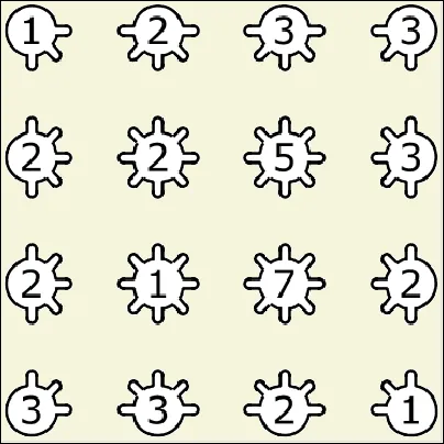 16 Nodes Connectivity Riddle