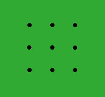 9 Dots 4 Lines Picture Puzzle