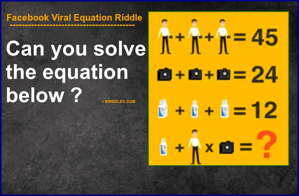 Facebook Viral Equation Riddle