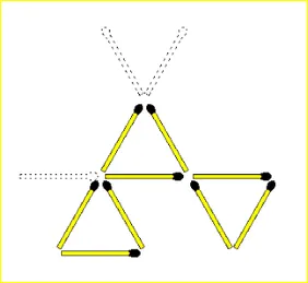 Form Triangle Using MatchSticks