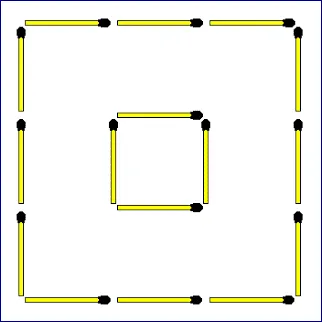Matchsticks Square Puzzle
