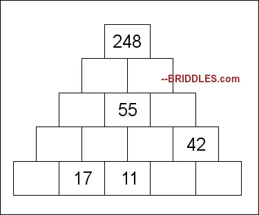 Math Pyramid Brain Teaser