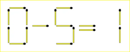 Move One Matchstick To Make The Equation True