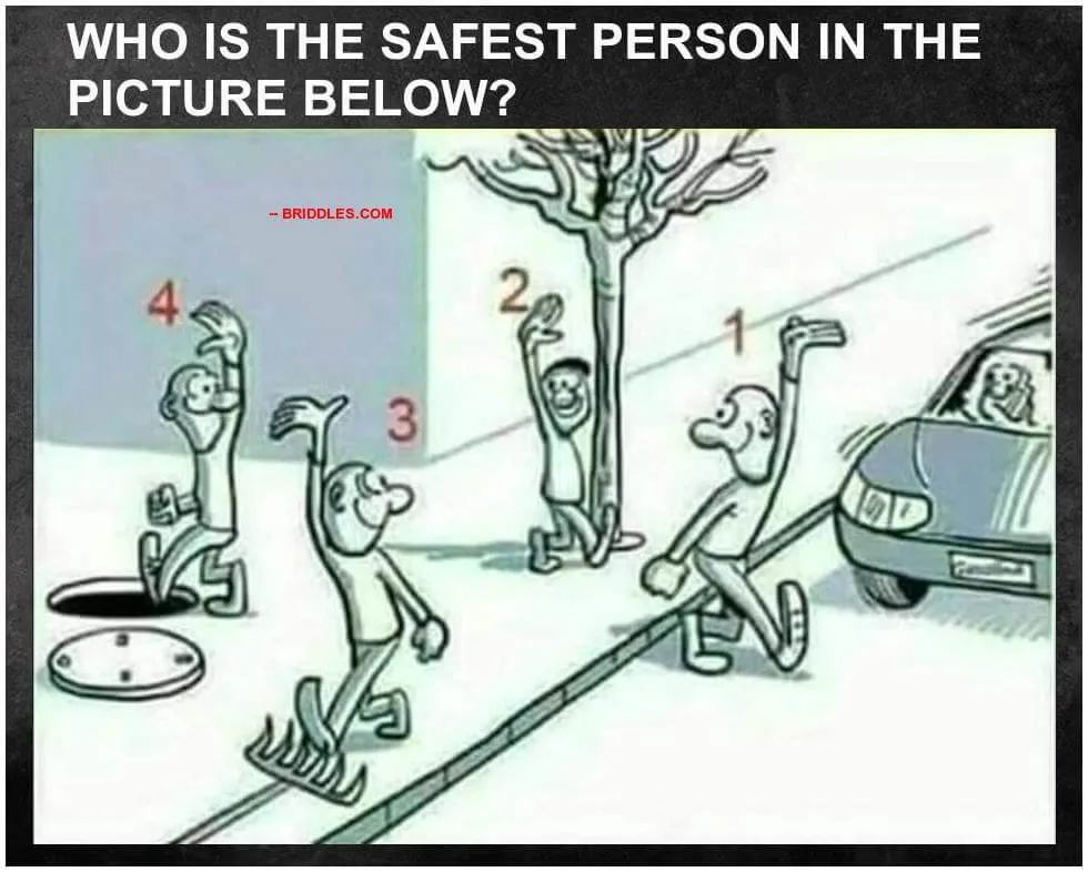 Spot The Safest Person Puzzle