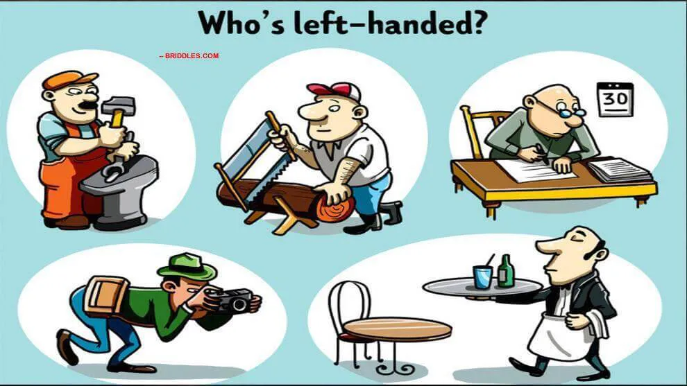 Identify Lefty Person Riddle