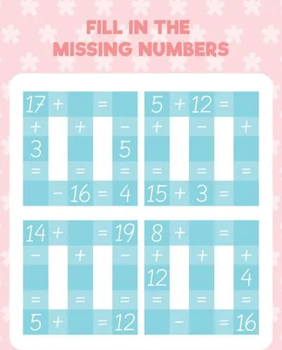 Math worksheet practice print page. Fill in the missing numbers. Count and write.