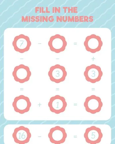 Fill in the missing numbers. Printable maths worksheet practice page. Count and write.