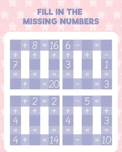 Math worksheet practice print page. Fill in the missing numbers. Count and write.