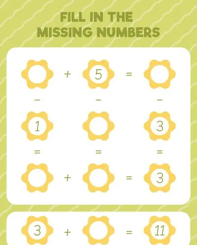 Fill in the missing numbers. Printable maths worksheet practice page. Count and write.