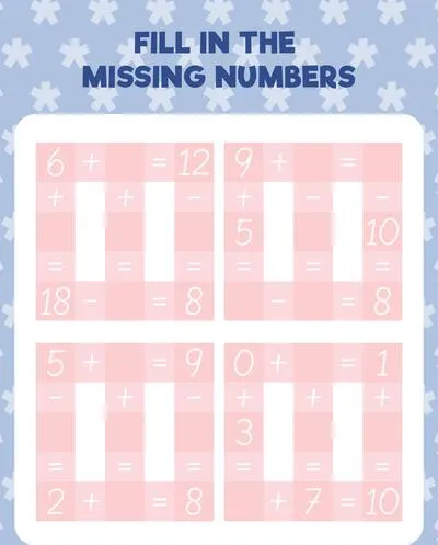 Math worksheet practice print page. Fill in the missing numbers. Count and write.