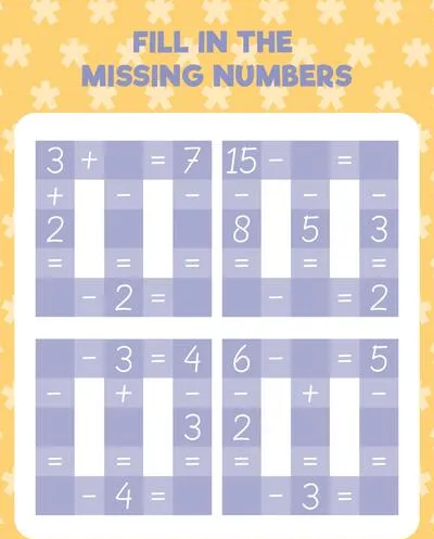 Math worksheet practice print page. Fill in the missing numbers. Count and write.