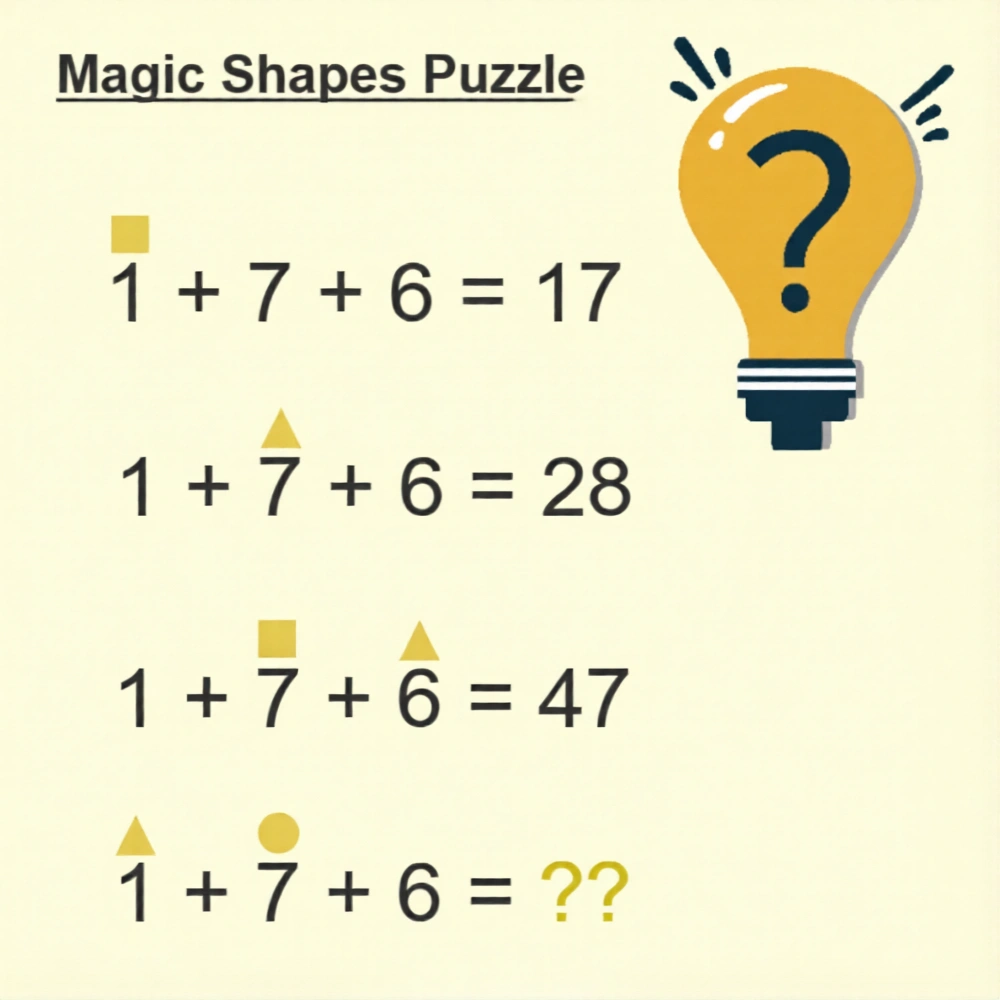 Brain test with magic shapes