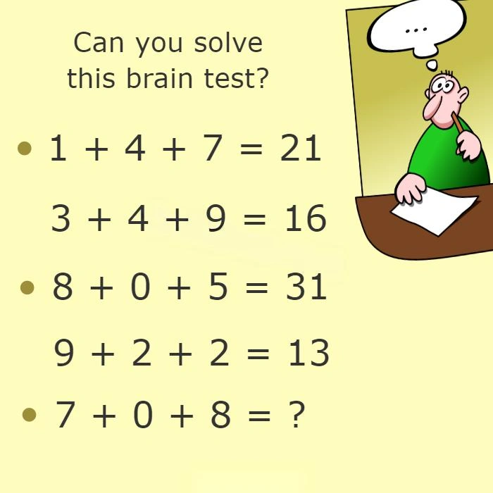 Can you solve this brain test?