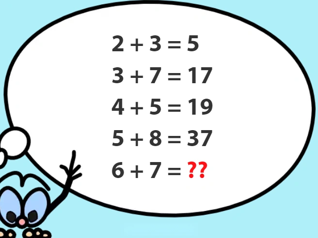 Number puzzle with answer
