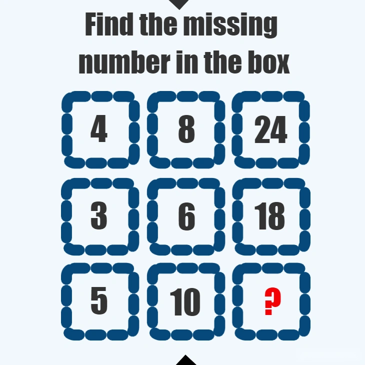 find the missing number in the box