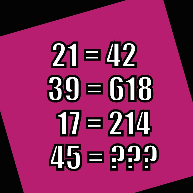 Maths puzzle for with numbers