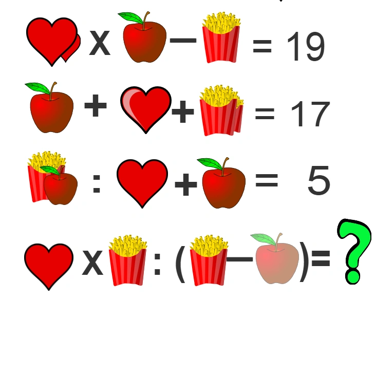Hearts, apple and popcorn