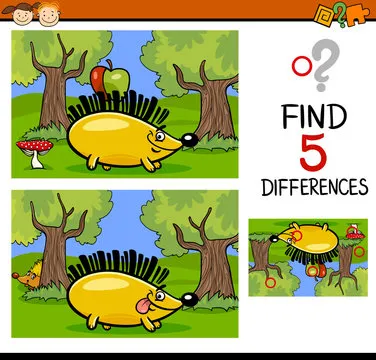 differences task for children