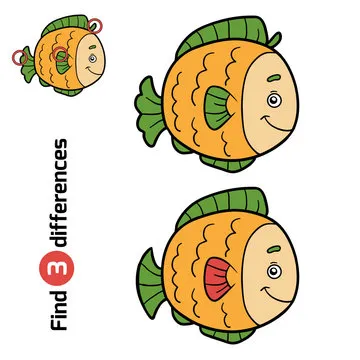 Find differences for children (fish)
