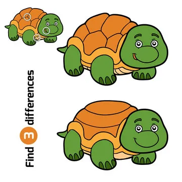 Find differences for children (turtle)