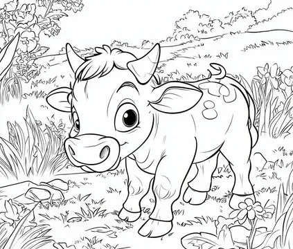 Creative Cow Coloring Pages to Spark Imagination in Kids