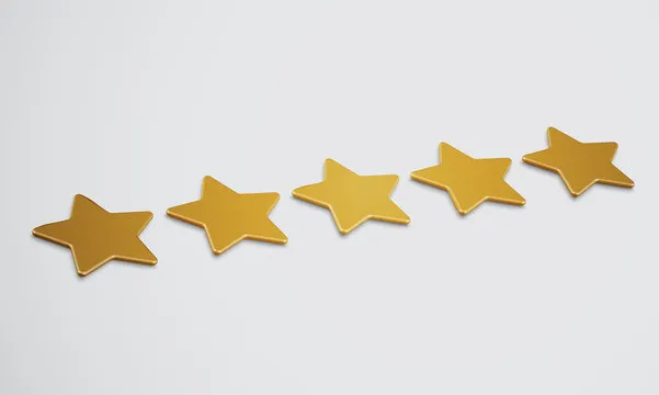 3D star rating or background, vector illustartion