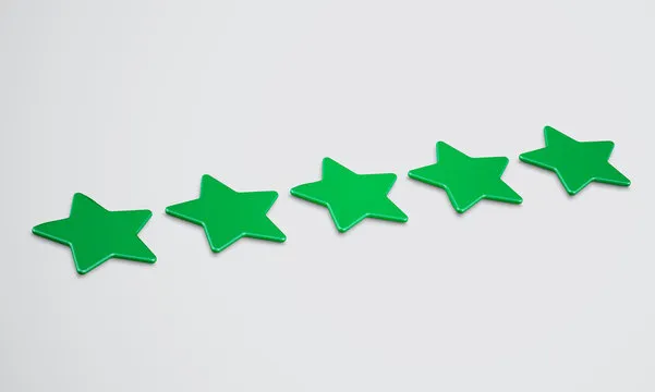 3D star rating or background, vector illustartion