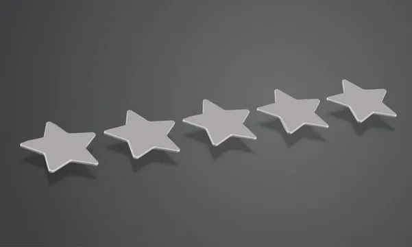 3D star rating or background, vector illustartion