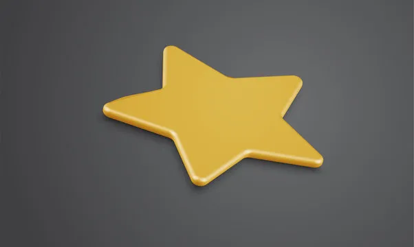 3D star rating or background, vector illustartion