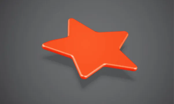 3D star rating or background, vector illustartion