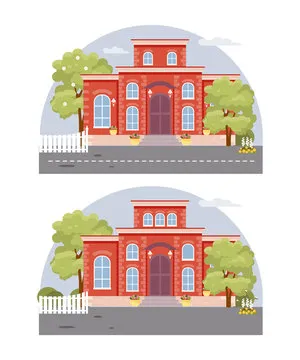 Find ten differences in the image