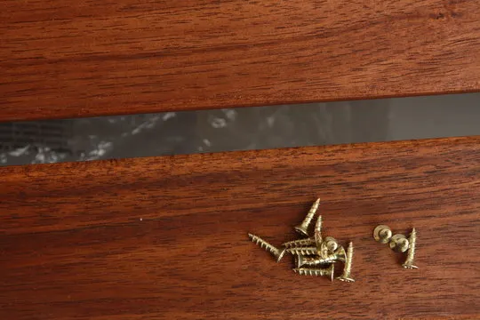 golden star screws, in colorful background