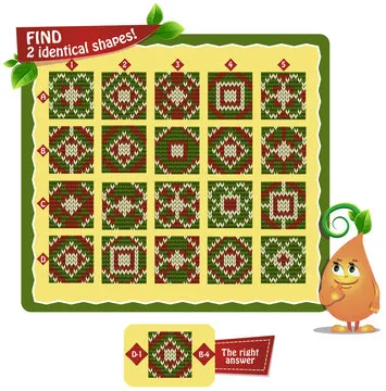 find 2 identical ornaments