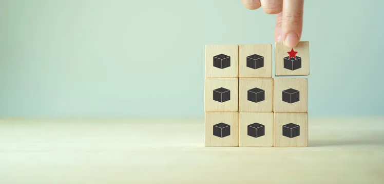 Differentiation strategy concept. Providing uniqueness, different and distinct from competitors, creating competitive advantages. Special, limited, exclusive, VIP, made to order, customization product