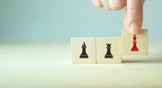 Differentiation strategy concept. Business develop by providing uniqueness, different and distinct from competitors, creating competitive advantages. Differentiation of product, service and brand.