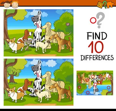differences task for children