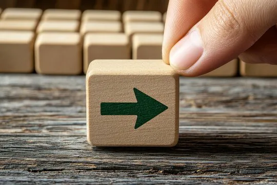 Differentiation strategy concept symbol on wood blocks. Uniqueness, different and distinctive from competitors, creating competitive advantage. Directions for business.