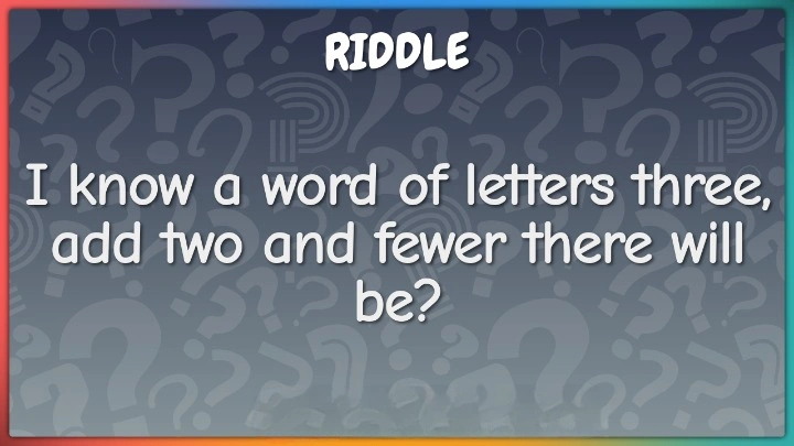Riddle